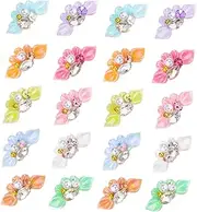 WOONEKY 20pcs Nail Accessories Nail Decorations Nail Gems Nail Studs Acrylic Nail Charms Nail Accessory Nail Art Charm Nail Rhinestones Gems Nail Pearls Flower Nail Charms Nail Crystals