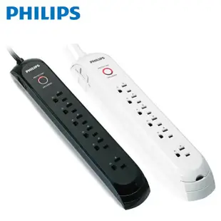 PHILIPS 飛利浦 防突波1440焦耳 一開六插延長線( 1.8米) SPC1062 現貨 蝦皮直送