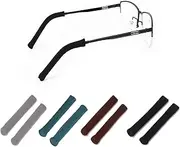 LERTREE 4 Pairs Knitting Eyeglasses Arm Covers Anti-Slip Eyeglasses Temple Tips Sleeve Retainer Sunglasses Reading Glasses Temple Pads