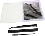 PACKOVE 1 Sets DIY Eyelash Extension Kit with Lash Tweezers Eyelash Remover Lash Bond Seal for Home Use Black Tools for Effortless Application