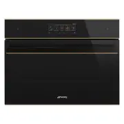 Smeg 45cm Dolce Stil Novo Combination Oven - Black