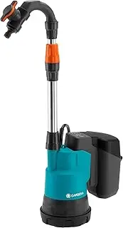 Gardena Battery Rainwater Tank Pump 2000/2 18 V P4A without Battery: Submersible Battery-Powered Pump with Integrated Filter, Dry Running Feature, delivery Capacity 2000 l/h (14602-55)