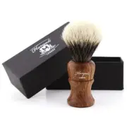 Wooden Handle Men's Shaving Brush - Pure & Dense Silvertips Badger Hair Brush