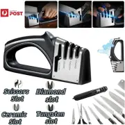 Knife Sharpener Stage Professional Kitchen Diamond Sharp Sharpening Scissor AU