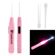LED Ear Pick Light Flashlight Ear Wax Remover Cleaner Curette Tweezer Earpick AD