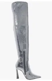 Steve Madden Women's Sequin Laddy Pointed Toe Over-The-Knee Boots Size: 9.5