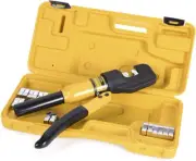 10 Tons Hydraulic Crimping Tool Battery Cable Lug Terminal Crimper with 9 Pairs