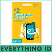 NEW AUSTRALIAN OPTUS PREPAID MOBILE SIM CARD 3G 4G LTE CELL PHONE NANO MICRO KIT