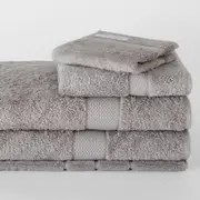 Sheridan Luxury Egyptian Towel Collection in Cloud Grey Size: Face Washer Material: Cotton @Sheridan Rewards