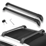 2pcs Black Crossbar Roof Rail Cross Bar fit for Ford Edge 2015-2020