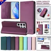 Magnetic Case Leather Wallet Cover For Samsung S25 S24 FE Ultra S23 S22 S21 S20