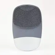 Pura Face Square - Grey - Electric Facial Cleansing Brush - Silicone - Waterproof Intelligent Facial Cleansing Brush with Massage Function