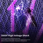 New Electric Fly Swatter Racket 2-In-1 Intelligent Bug Zapper With Usb
