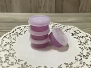 Tupperware Smidgets Containers Set of 4 Mayo, Pills, Salad Dressing ~ Lilac New