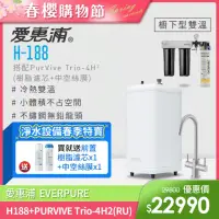 在飛比找momo購物網優惠-【EVERPURE 愛惠浦】H188+PURVIVE Tri