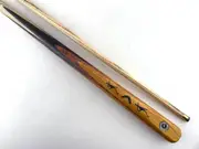 The Great Sandy Desert - 2pc Desert Cue with rod Ebony butt with cotnkerberry splice, 4 splice