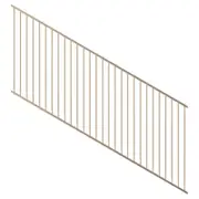 ProtectorAl 1201 - 2400 x 1200mm Primrose Raked 16-30º Flat Top Pool Fence Panel