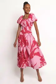 [PUP44] Bradley Maxi Dress - Pink Floral 4 Pink