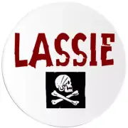 Lassie Pirate - 100 Pack Circle Stickers 3 Inch - Skull Crossbones