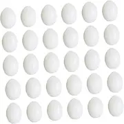 30pcs Simulation Pigeon Eggs for Incubation Durable Laying Egg Props Smooth and Design for Hatching Management Safe and Reusable