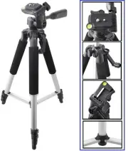57" Pro Tripod W/Case For JVC GZ-V500 GZ-EX250 GZ-EX210 GZ-EX200 GZ-E10 GZ-VX815