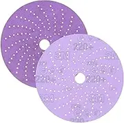 3M Cubitron II Hookit Clean Sanding Abrasive Disc 31481, 6 in, 220+ Grade, Pack of 50 Discs, Virtually Dust-Free, High Performance, Long Lasting, Multi-Hole Pattern, Feather Edging, Stock Removal