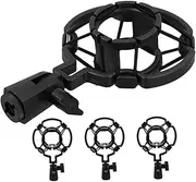 GOOHOCHY 4pcs Microphone Shock Mount Clip Stand Vibration Holder for Mic Durable Desk Mount for Recording Live Streaming Setup
