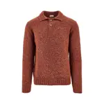 [GALLIA KNIT] GALLIA KNIT Alpaca-blend polo sweater Man 48 48 Red