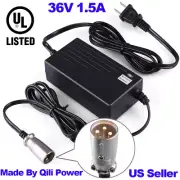36V 1.5A Electric Scooter XLR Battery Charger for Razor MX500, MX650, GT GT750