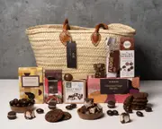 Moroccan Basket with Chocolate Treats