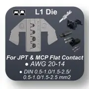TGR Crimping Tool Die - L1 Die for JCP & MCP Flat Terminals AWG 20-14