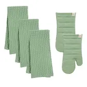 Kaf Home Monaco Kitchen Linen Bundle, Set of 5