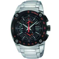 在飛比找Yahoo奇摩購物中心優惠-SEIKO Sportura 經典賽車計時碼錶復古腕錶(SP