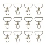 12pcs Keychain Clip Hooks Swivel Snap Hook Metal Keychain Hook Bag Repair Kit