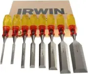 New XMS Irwin Marples Limited Edition Splitproof Chisel Set 8 Piece, Wood