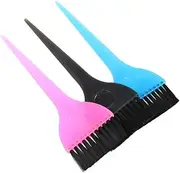 CALLARON 6Pcs Hair Dyeing Brushes Comfortable Grip Hair Tinting Tools for Home Barbershop Use Black Blue Pink Lightweight Hairdressing Accessories for Easy Application