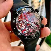 RT Skeleton Sports Watch For Men Mechanical Luminous waterproof Sapphire Dial