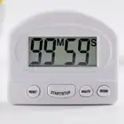 LCD Large Digital Kitchen Timer Magnetic Cooking Count Down Alarm Black&White