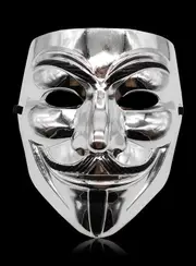 Silver V For Vendetta Mask