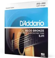D'Addario Guitar Strings - Acoustic Light, 12-53, Light | EJ11