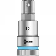 Wera 05003826001 8740 C HF Zyklop Bit Socket 1/2" Drive, 12mm Hex Head