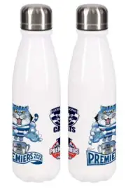 Geelong Cats 2022 Premiers Premiership AFL Caricature Aluminium Drink Bottle