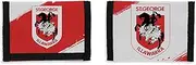 NRL St. George Illawarra Dragons Sports Nylon Wallet, Red White, 13 x 9cm, Single Unit