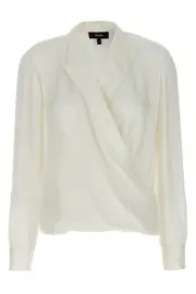 THEORY 'Pk Label Wrap' Blouse