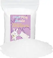 FTEVEN 500g / 17.6oz Toy Stuffing Beads, Premium Plastic Weight Stuffed Beads, Polyethylene Filler Beads, Plastic Transparent Stuffing Beads for Filling Bean Bags, Animal Toys, DIY Crafts