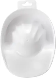 1pc Acrylic Soak off Bowl Manicure Bowls for Nails Nursing Nail Soaking Bowl for Gel Polish Removal Finger Manicure Bowl Nail Gel Nail Care Bowl Hand Wash Tray Rack White
