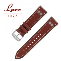 在飛比找momo購物網優惠-【Laco 朗坤】401859 錶帶 棕 XL 20mm 原