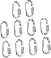 10Pcs Quick Link Chain Hook Ring Clips Rope Connector for Hammocks Trailers Camping and Outdoor Activities Strong and Carabiner Clips