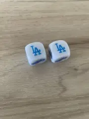 Dice for LA Dodgers Fans MLB Baseball Wheel Tire Valve Stem Cap Car Truck Bike