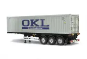 Tamiya 56377 1:4 Tamiya RC Tractor Truck 40-Foot Container 3-Axle Semi-Trailer